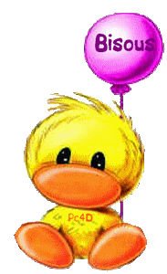 gif bisous canard